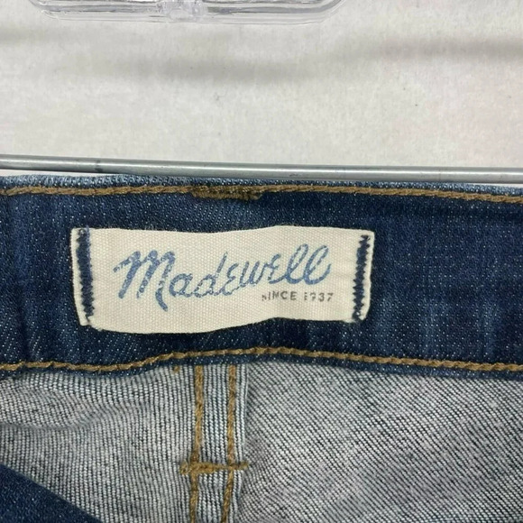Madewell Jeans Women's Sz 24 Dark Wash Mid Rise Skinny Skinny Fitted Denim - Picture 11 of 12